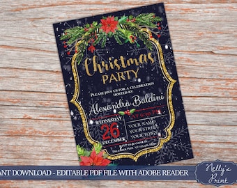 winter invitation etsy