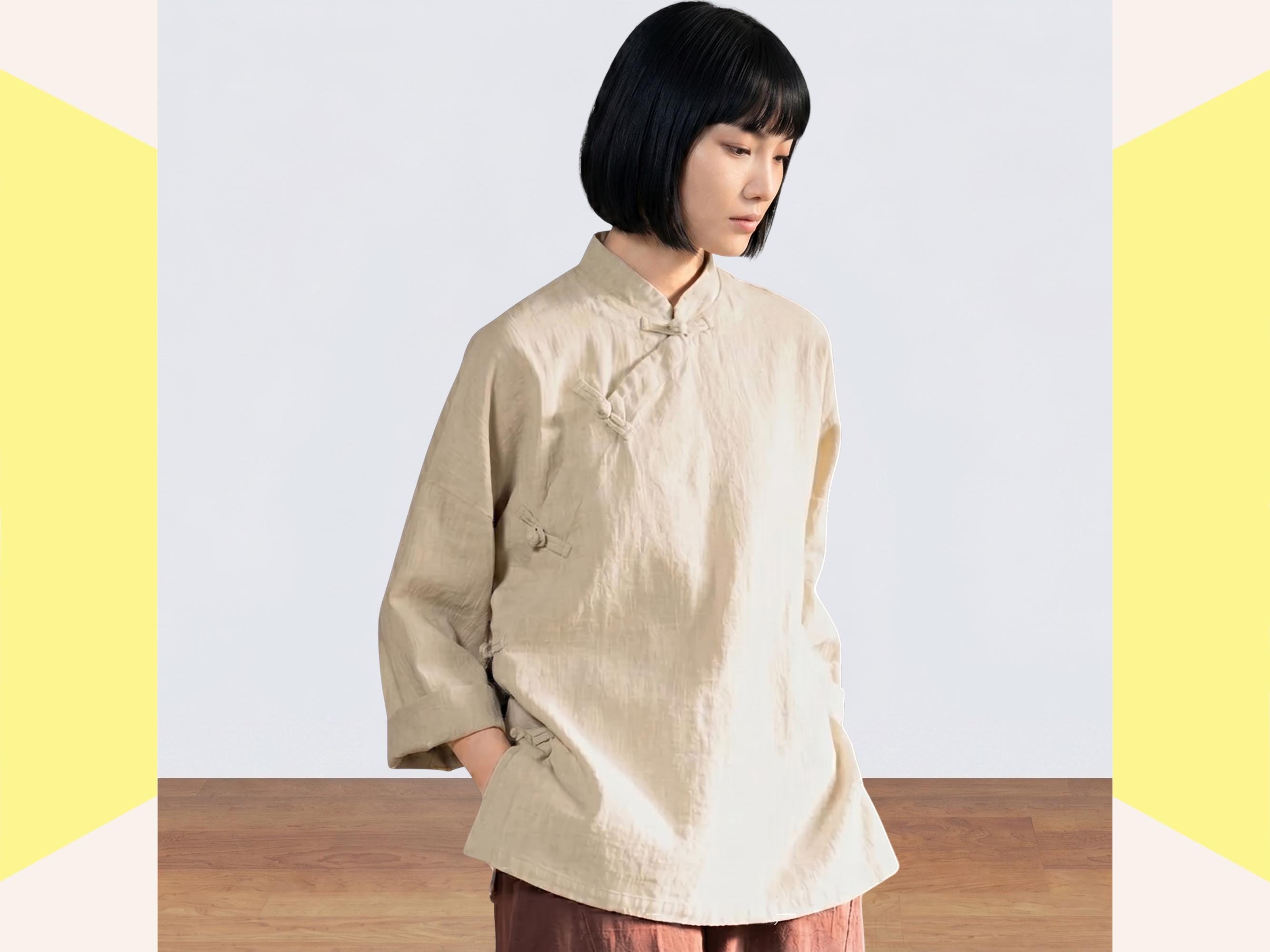 modern chinese dress shirt Song Jacket | Modern Slim-Fit Chinese Suit Jacket