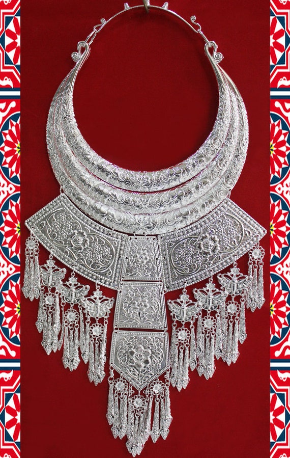 Southern China Antique Hmong Torc Necklace