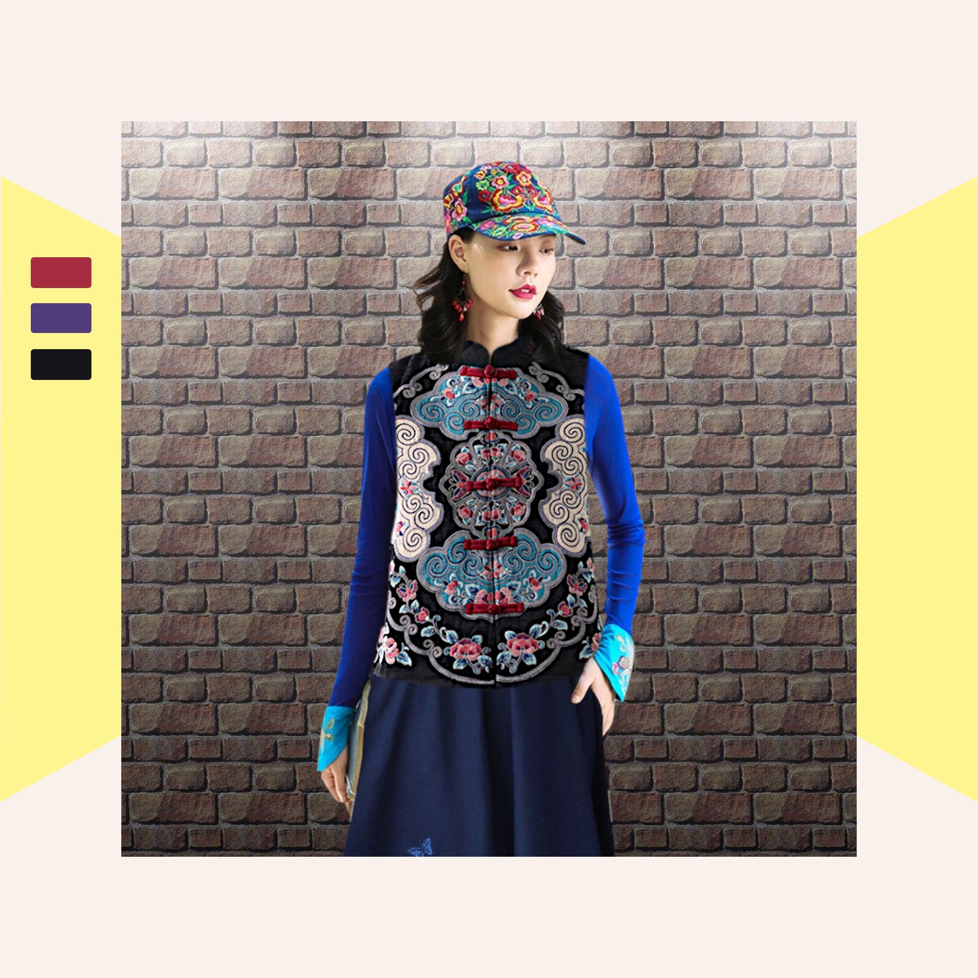 LIXINGHEITANG Spring Autumn Chinese Sleeveless Tops Women
