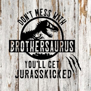 Brothersaurus Jurasskicked SVG file