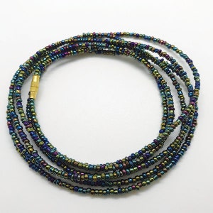 African Galaxy Waist Beads - Belly Beads, Belly Chain Beads, Waist Beads, African Jewelry with Clasps