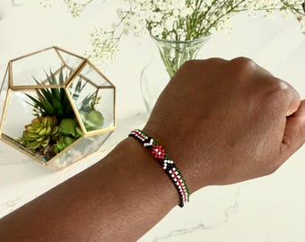 Kenya Flag Slim Bracelet