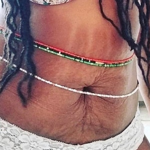 African Waist Beads - Assorted Colors - Belly Beads - With Clasps