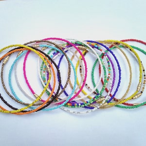 Assorted Beaded Anklets - African Jewelry - Anklets - With Clasps