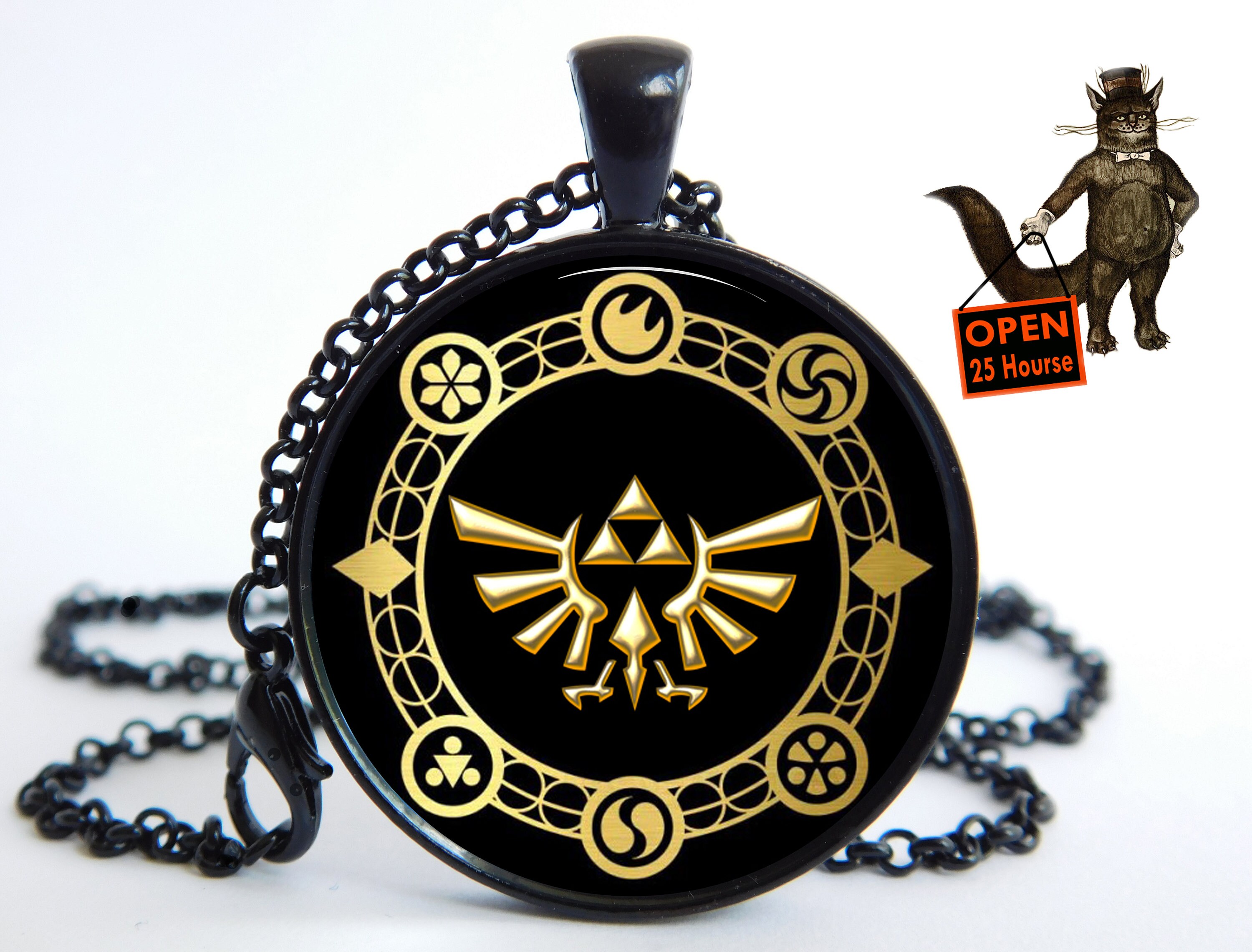 Zelda Necklace Zelda Jewelry Zelda Pendant Zelda Accessory Etsy