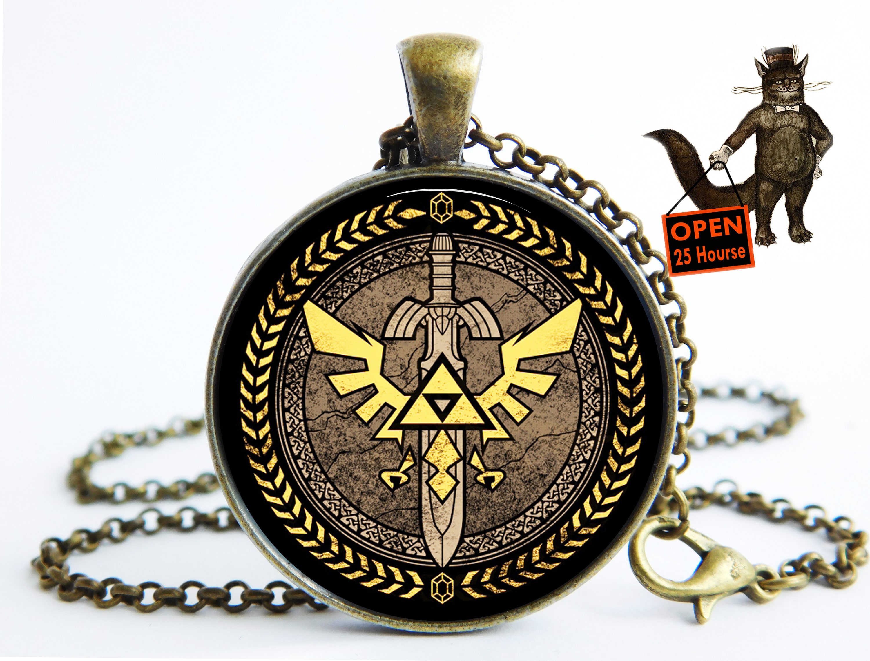 Zelda necklace Zelda jewelry Zelda pendant zelda accessory Etsy