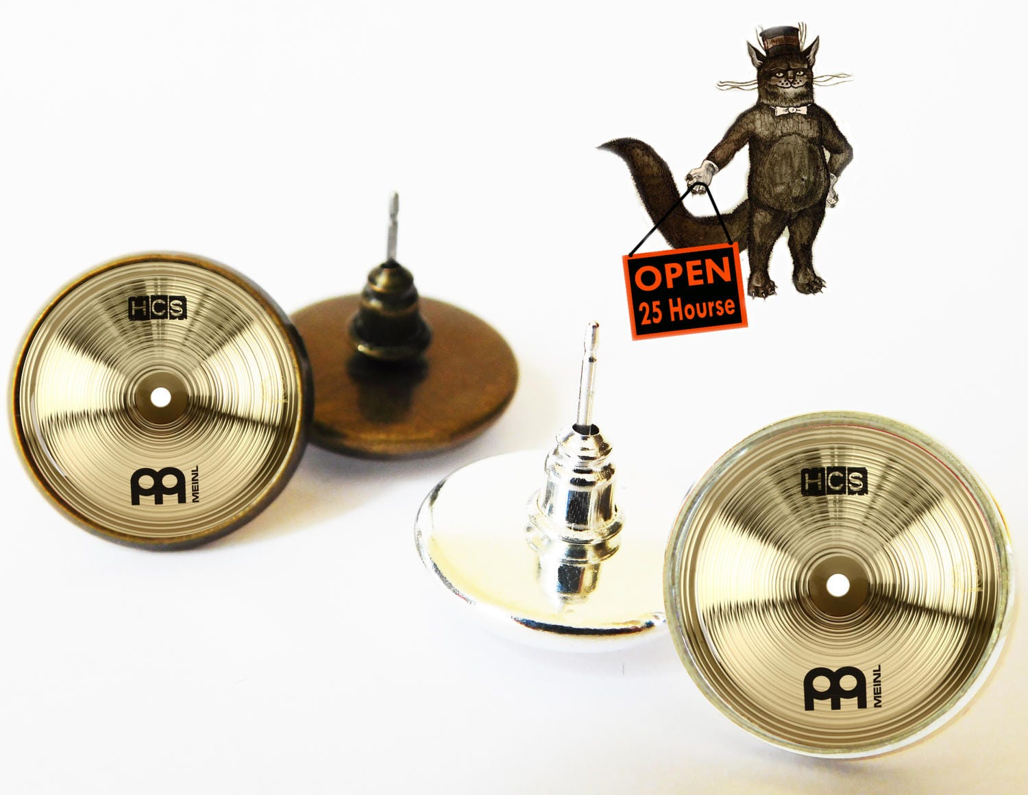 Drummer Cymbals earrings drum earrings Drummer Cymbals Etsy