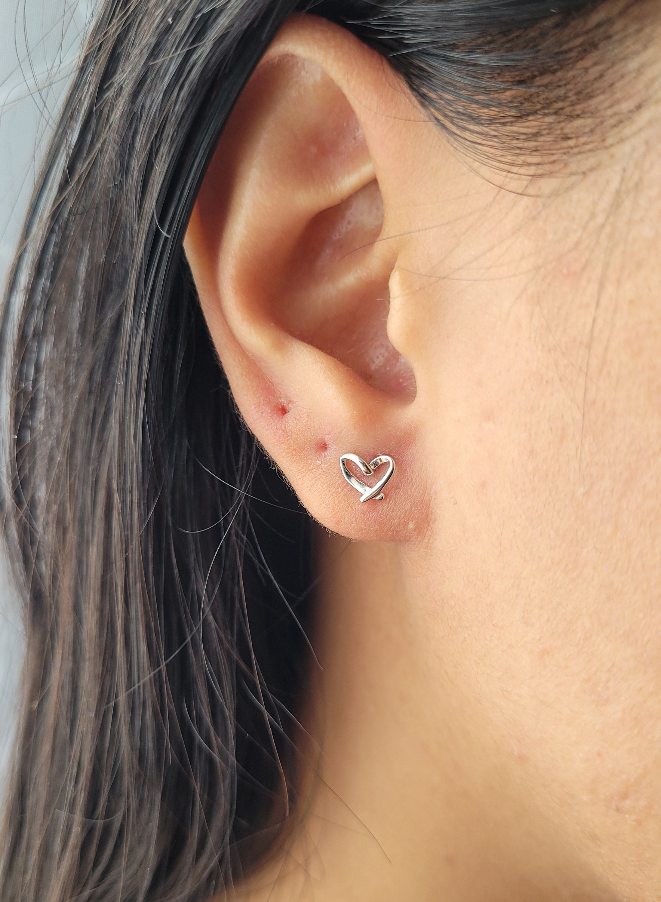 HEART SILVER EARRINGS ヒューマンメイド-