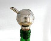 Mid Century Modern England Drinks Pourer Drinks Measure Silver Plated Steel Shot Pourer Mad Men Bar 3.5 cl 1.2 oz 35 ml 5