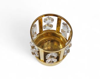 LOVSJO スウェーデン製 24K ゴールドメッキ クリスタル キャンドル