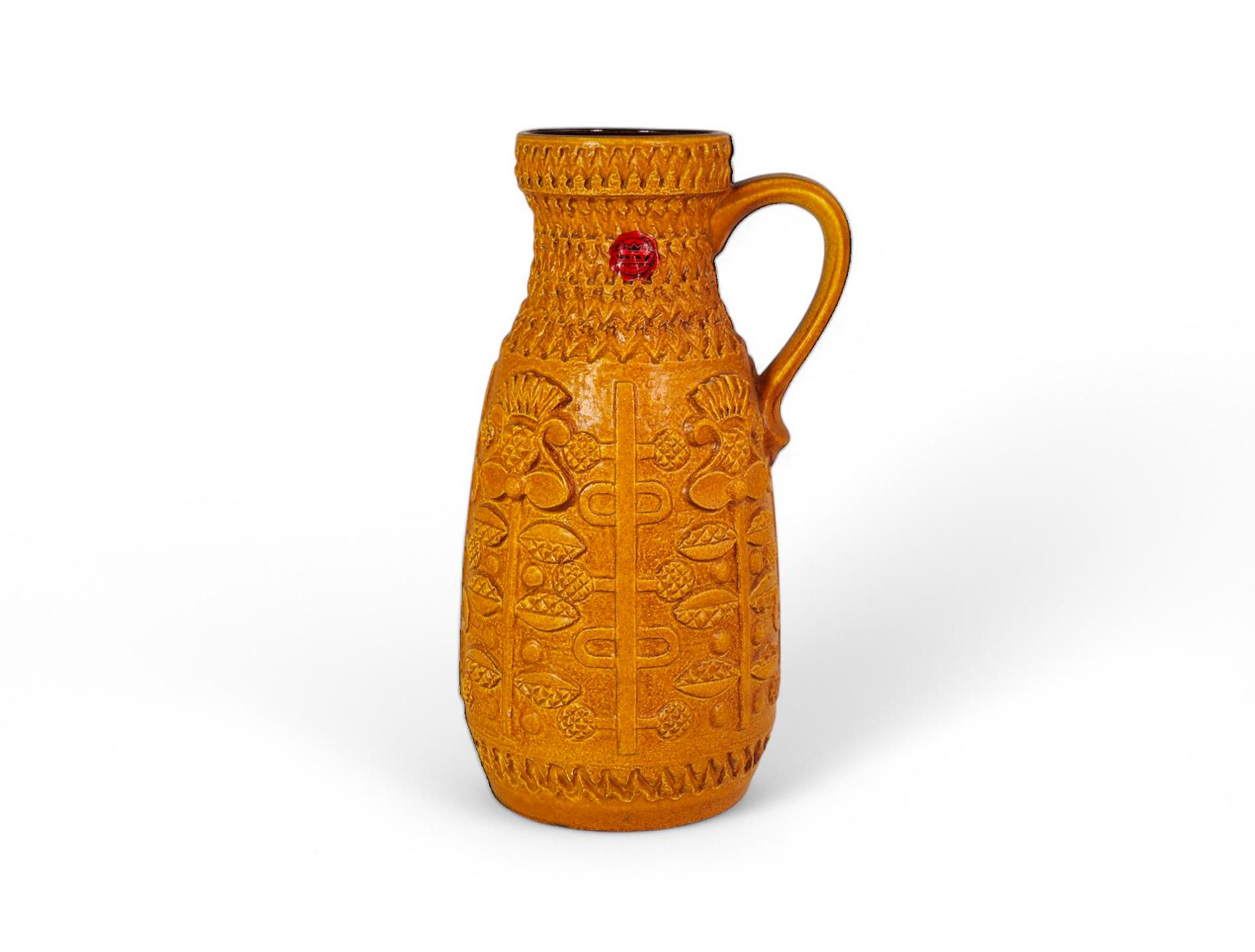 Bodo Mans Bay Keramik フロアベース 70年代 西ドイツ製 陶器製 花瓶