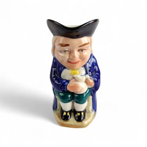 John Show & Sons Burlington Ware Toby Krug "Boozer" Made in England, 1950er Jahre kleine Toby Krug, Vase, Stifthalter, englische Keramik Charakter Krug