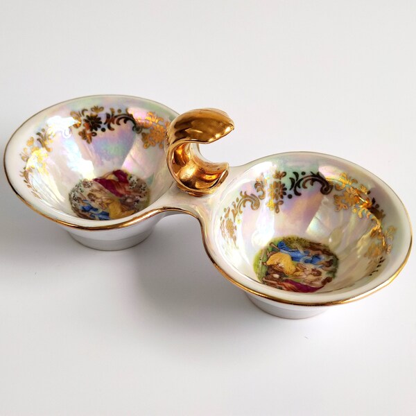 Porcelain Czech Salt Cellar Etsy