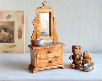 Pine dressing 2024 table mirror