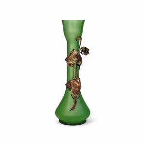アールヌーボー 手描きガラス花瓶 中型 Art nouveau vase - Etsy 日本