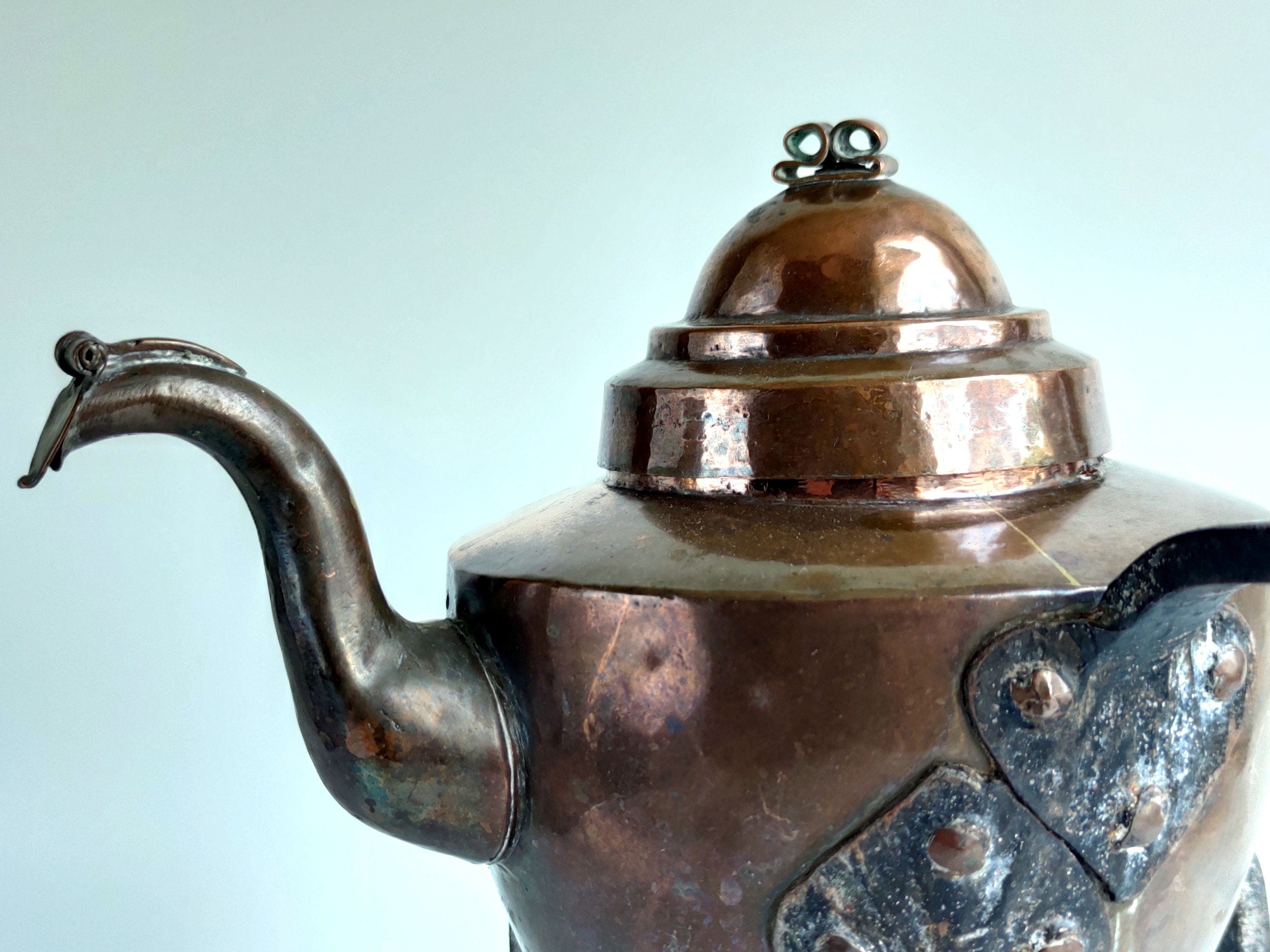 Swedish Copper & Iron Coffee Pot / Tripod Kettle Mid Century Etsy
