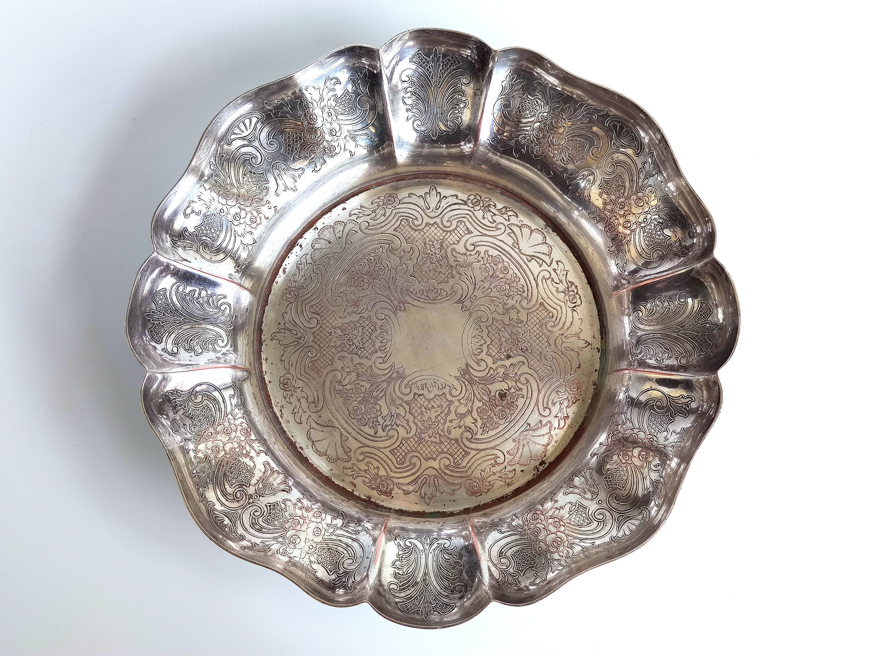 Potosi Silver Co Silver Plate on Copper Bowl, Birmingham, Made in