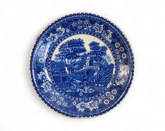 Vintage Royal Sphinx Delfts MAASTRICHT 12 Inch Plate Platter Blue