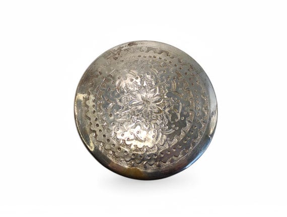 Middle Eastern Hand Painted Shell Trinket Box wit… - image 7