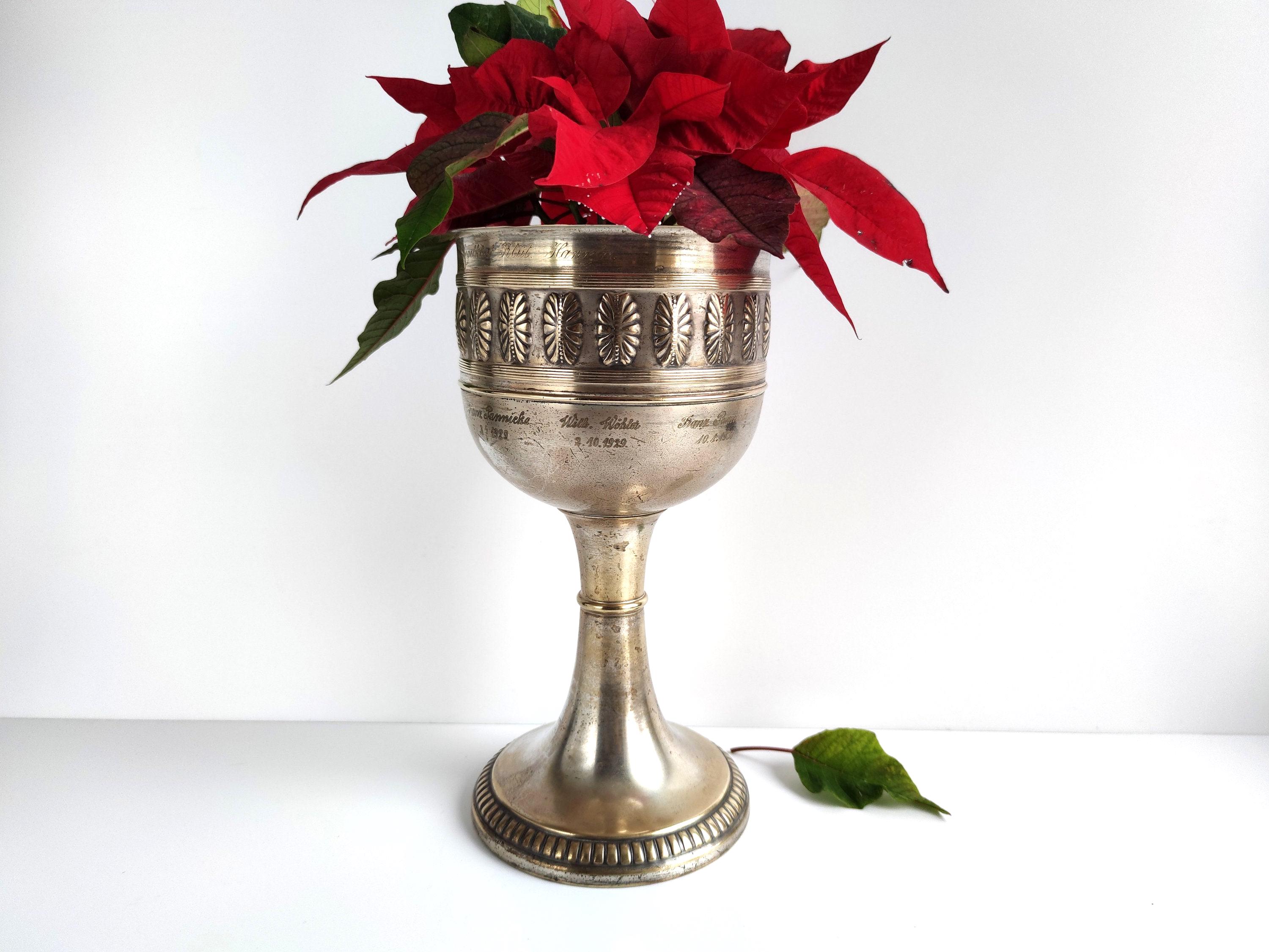 ⁡*⁡様 アンティーク 銀シルバートロフィー シルバー970刻印 銀製トロフィー買取