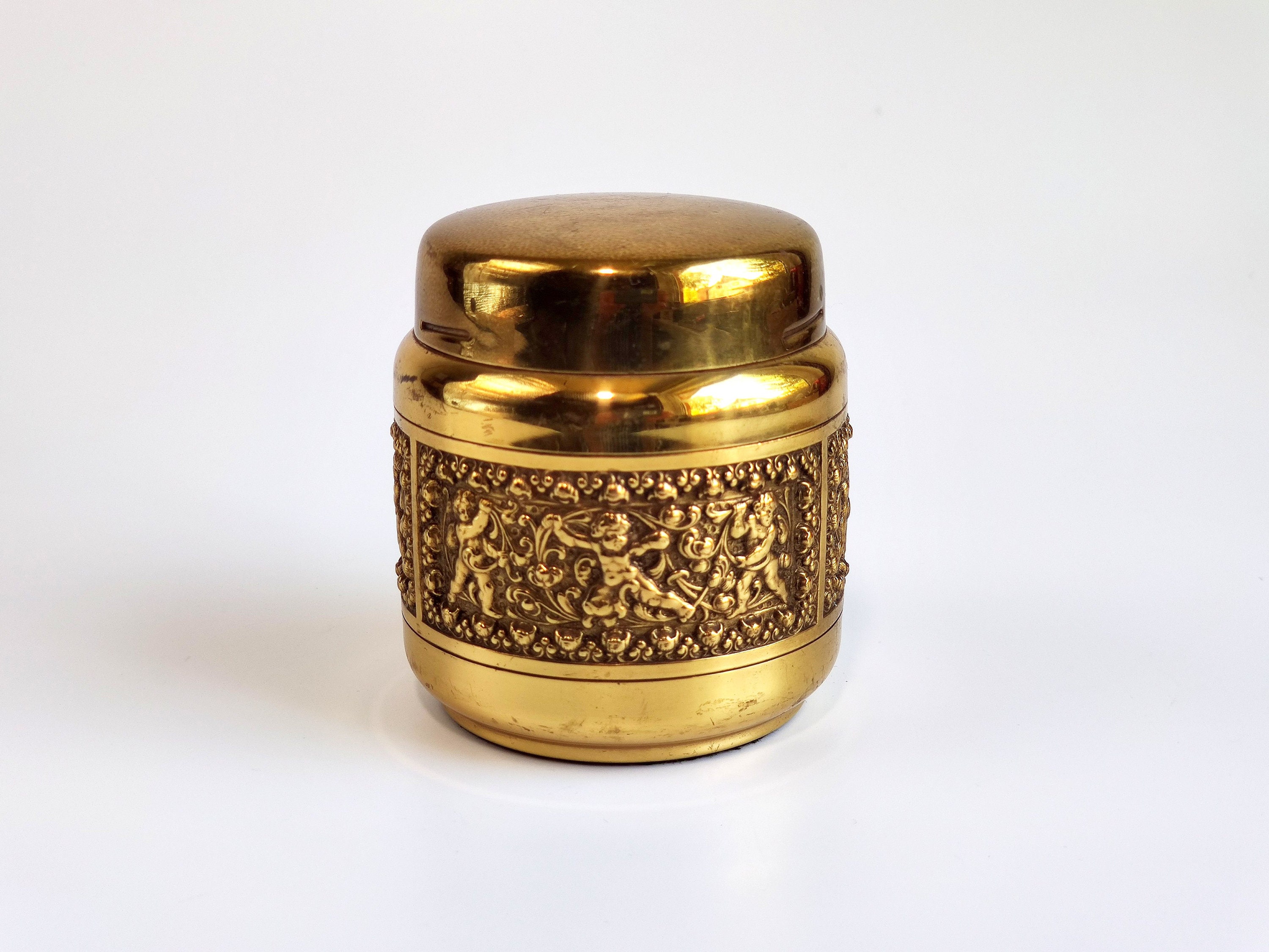 Erhard & Sohne Popup Cigarette Dispenser Gilded Brass Etsy