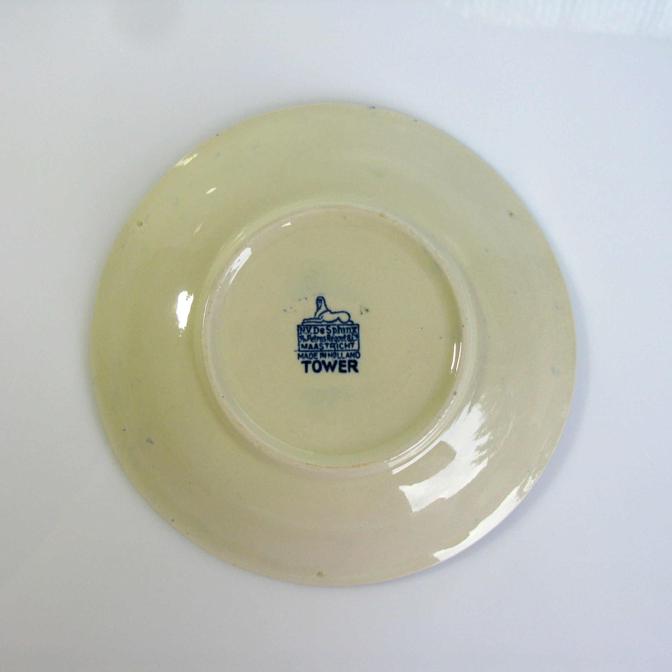 Antique De Sphinx Petrus Regout & Co Plate, Maastricht
