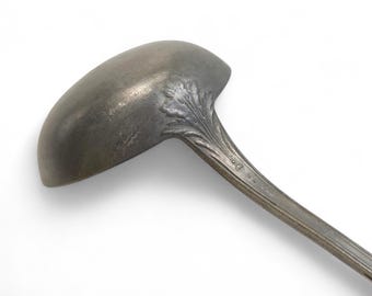 アンティーク レードル アンティークピューターレードル、19世紀スカンジナビア製大型スープ