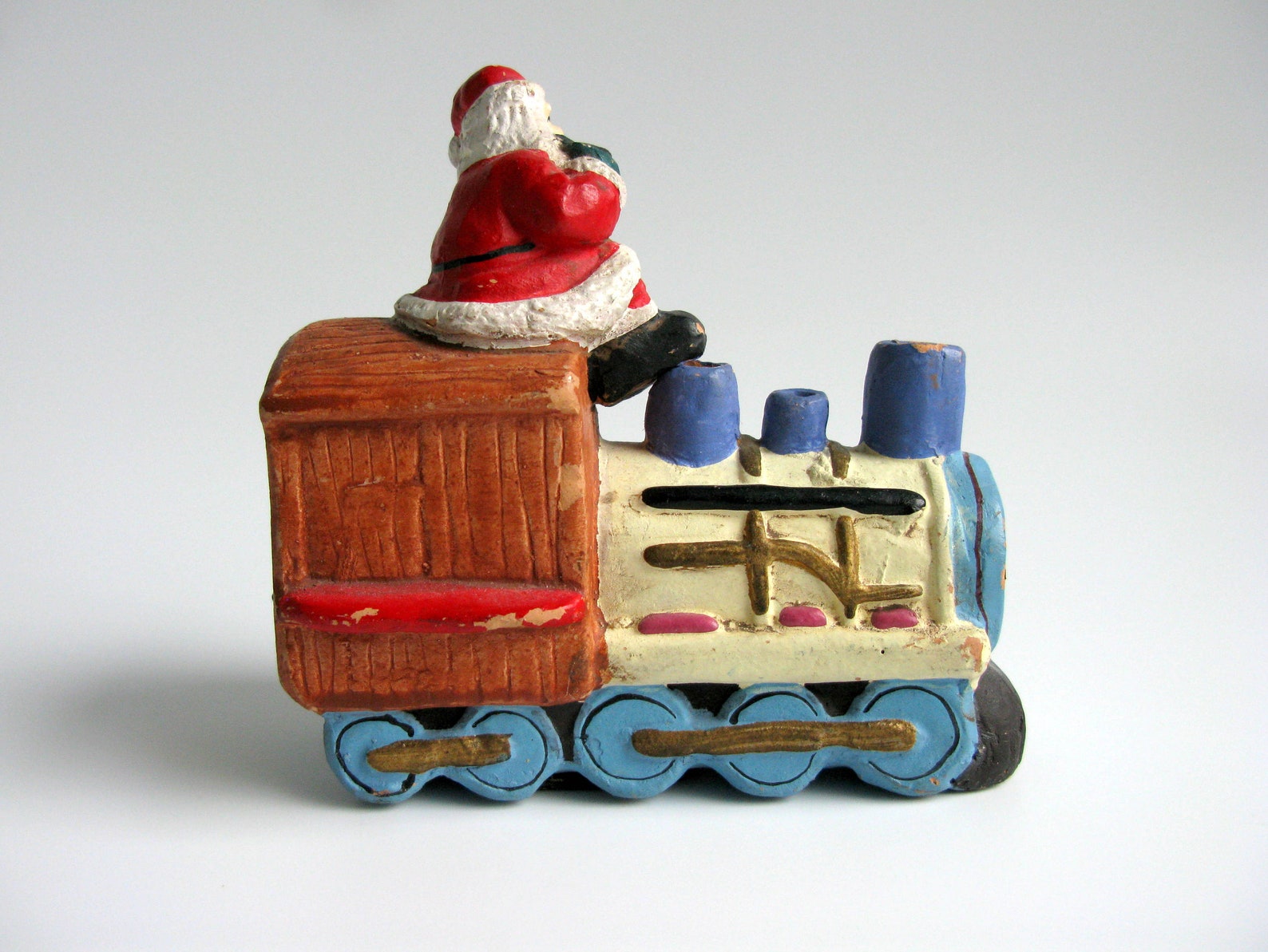 Vintage Christmas Train Santa's Train Ceramic Xmas Train  Etsy