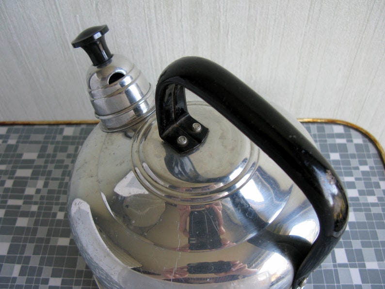 Vintage Whistling Kettle German THEKLA Aluminum Kettle Etsy