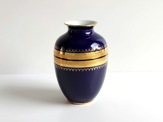 Royal Porzellan Bavaria KPM Vase, Germany, Vintage Hand Decorated  