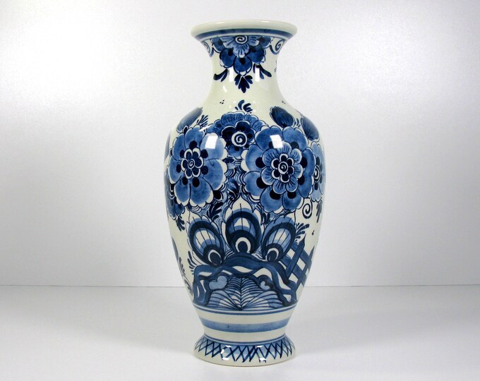 Antique Royal Goedewaagen Delft Blauw Vase, Koninklijke Goedewaagen