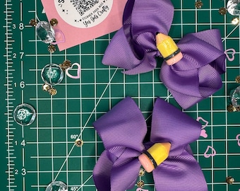 Ready to Ship Hair Bow Set | Girls Hair Bow Pair | School, Holiday & Everyday Bows