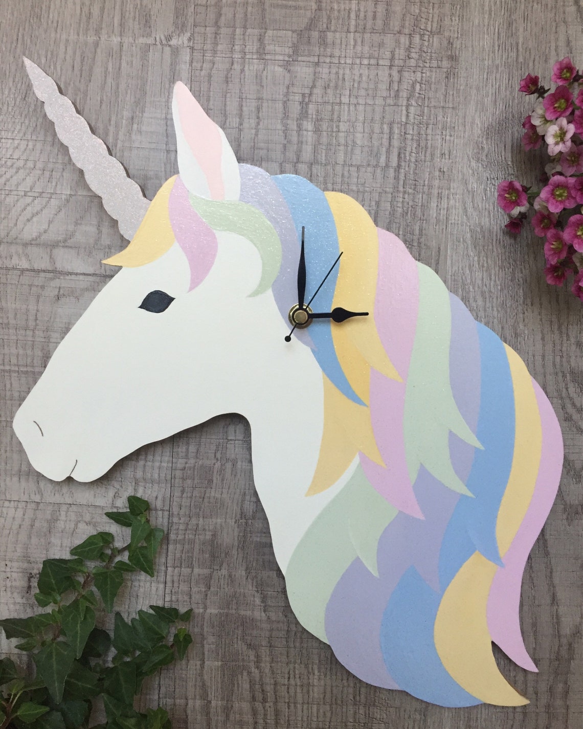 Unicorn Wall Clock Etsy