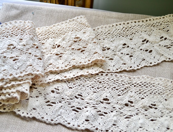 Wide clearance crochet lace