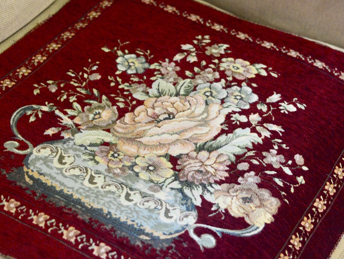 Upholstery Fabric Panel Tapestry Victorian Fabric Etsy