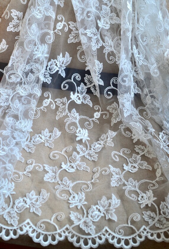 Wedding lace fabric I Bridal lace fabricI Lace fabric I | Etsy