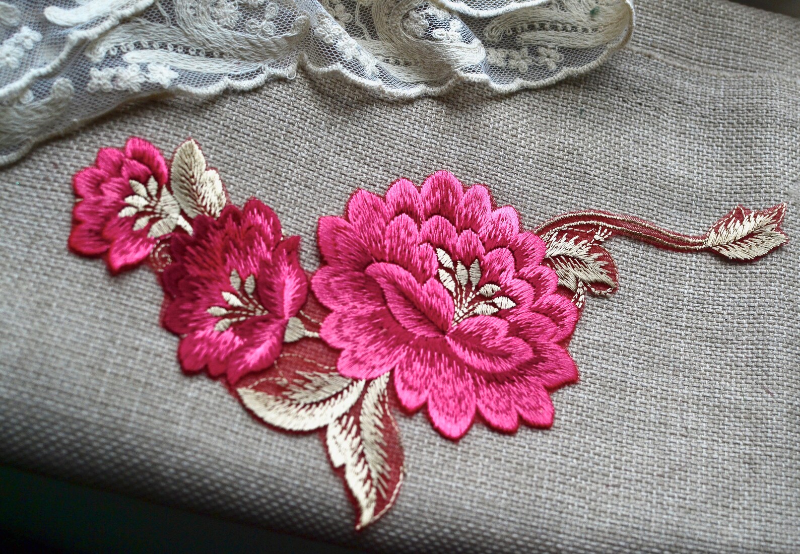 Embroidered Sew on Applique Patch Floral Patch - Etsy