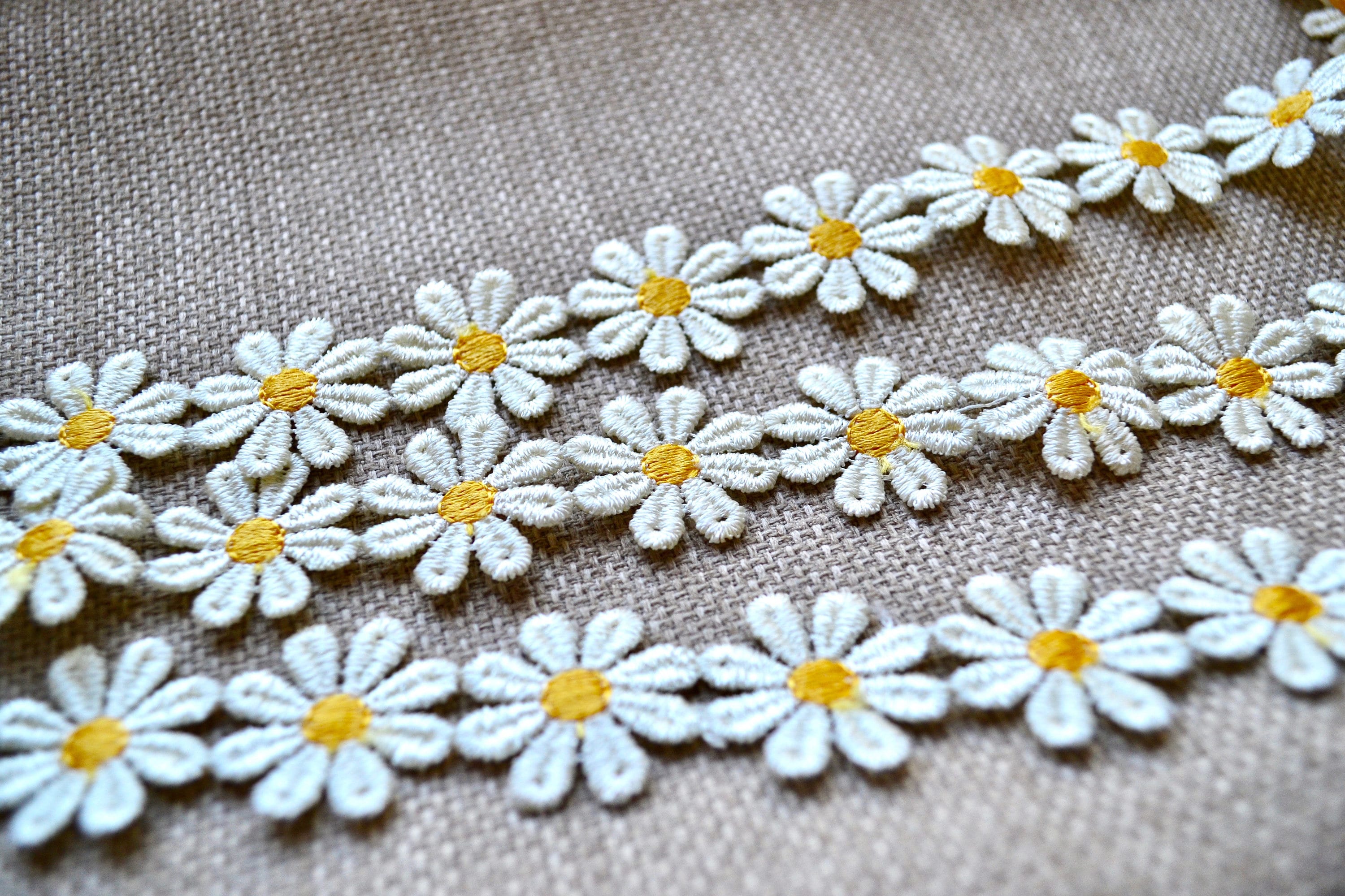 Daisy Lace Trim Daisy Lace Trim off White Lace Trim Etsy UK