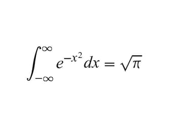 Gaussian Integral Vinyl Bumper Sticker. Gauss Math Decal. Nerd Humor, Geek Love, Unite with math stickers on your car's window
