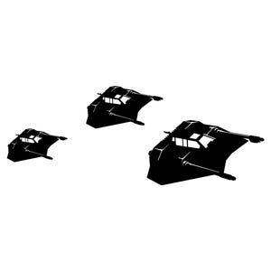 Snow Speeder Staffel Vinyl-Autoaufkleber. Zeige deine Liebe für Star Wars und Die Schlacht von Hoth mit Abziehbildern. Nerd Humor, Geeks, Deppen