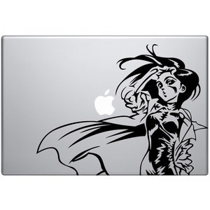 Battle Angel Vinyl Sticker for Macbooks, Laptops, car bumpers, windows, walls, etc. Gunnm decal of Battle Angel Alita. Anime fan art.