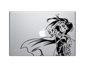 Battle Angel Vinyl Sticker for Macbooks, Laptops, car bumpers, windows, walls, etc. Gunnm decal of Battle Angel Alita. Anime fan art.