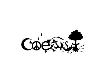 Wrecked Coexist Vinyl Bumper Stickers. Peace and war decal for walls, cars, windows, laptops, cell phones. Coexist Nuke Bomb