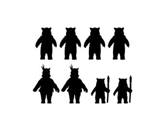 Ewok Kill Stamps Vinyl Bumper Stickers. 8 pack so you can customize how many Ewoks you put down. Return of the Jedi