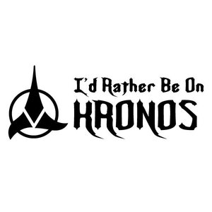 Custom Size Star Trek Klingon Vinyl Decal Sticker - Glossy Finish For Car Window, Laptop, Or Any Surface