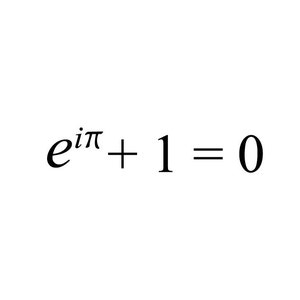 Euler's Identity vinyl bumpersticker. Mooie wiskundesticker. Nerdhumor, geekliefde, combineer met wiskundestickers op de autoruit