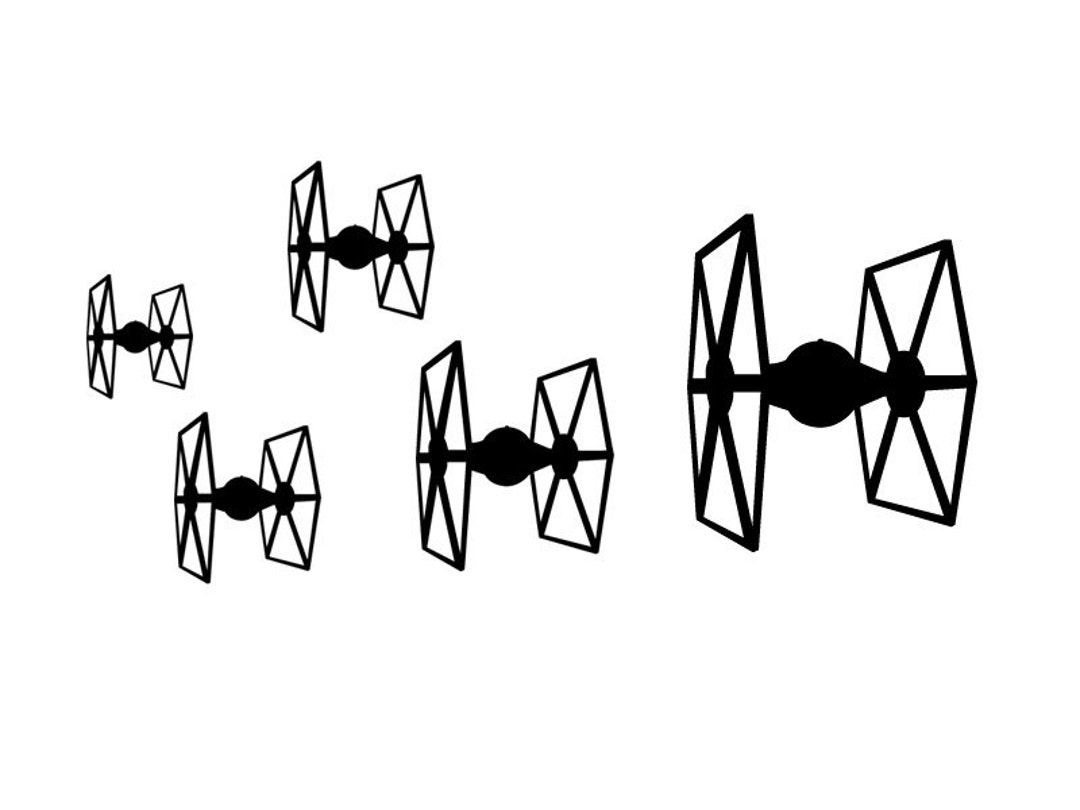 Tie Fighter Squadron Vinyl Bumper Sticker. Show Your Love for Star Wars