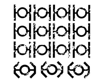 Tie Fighter Kill Stamps Vinyl Bumper Stickers. 15 pack so you can customize how many tie fighters you shot down! Star Wars Rebels