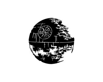 Death Star Vinyl Bumper Sticker. Show off your love for Star Wars with the ROTJ Death Star under construction. Jedi Sith Empire Decal